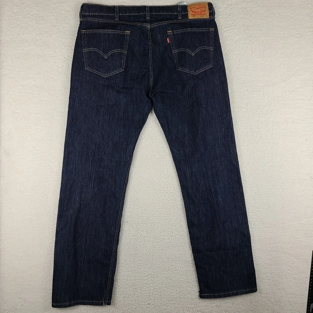 Levi's 505 Jeans Mens‎ 40x32 Straight Leg Cool Blue Dark Wash
